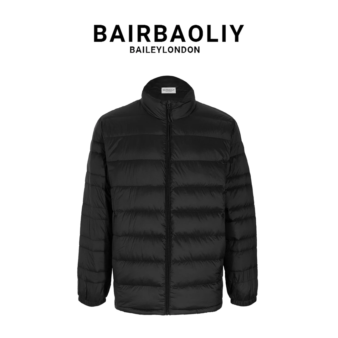 BAIRBAOLIY90白鸭绒轻便保暖羽绒服轻盈蓬松立领修身版男女同款