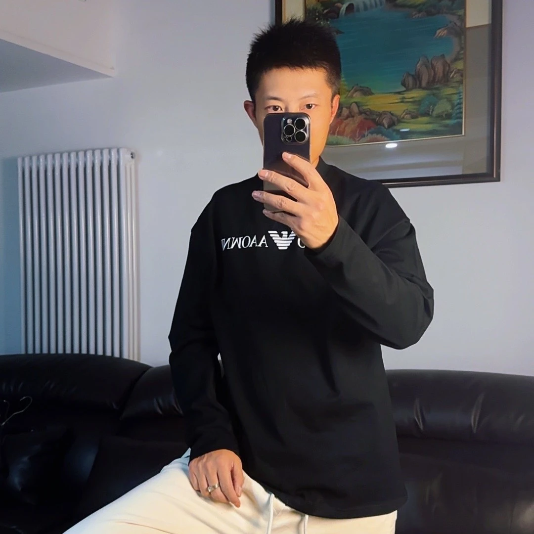 BANSUISDGA【米兰】25SS时尚宽松【长袖老鹰】长袖男女大版