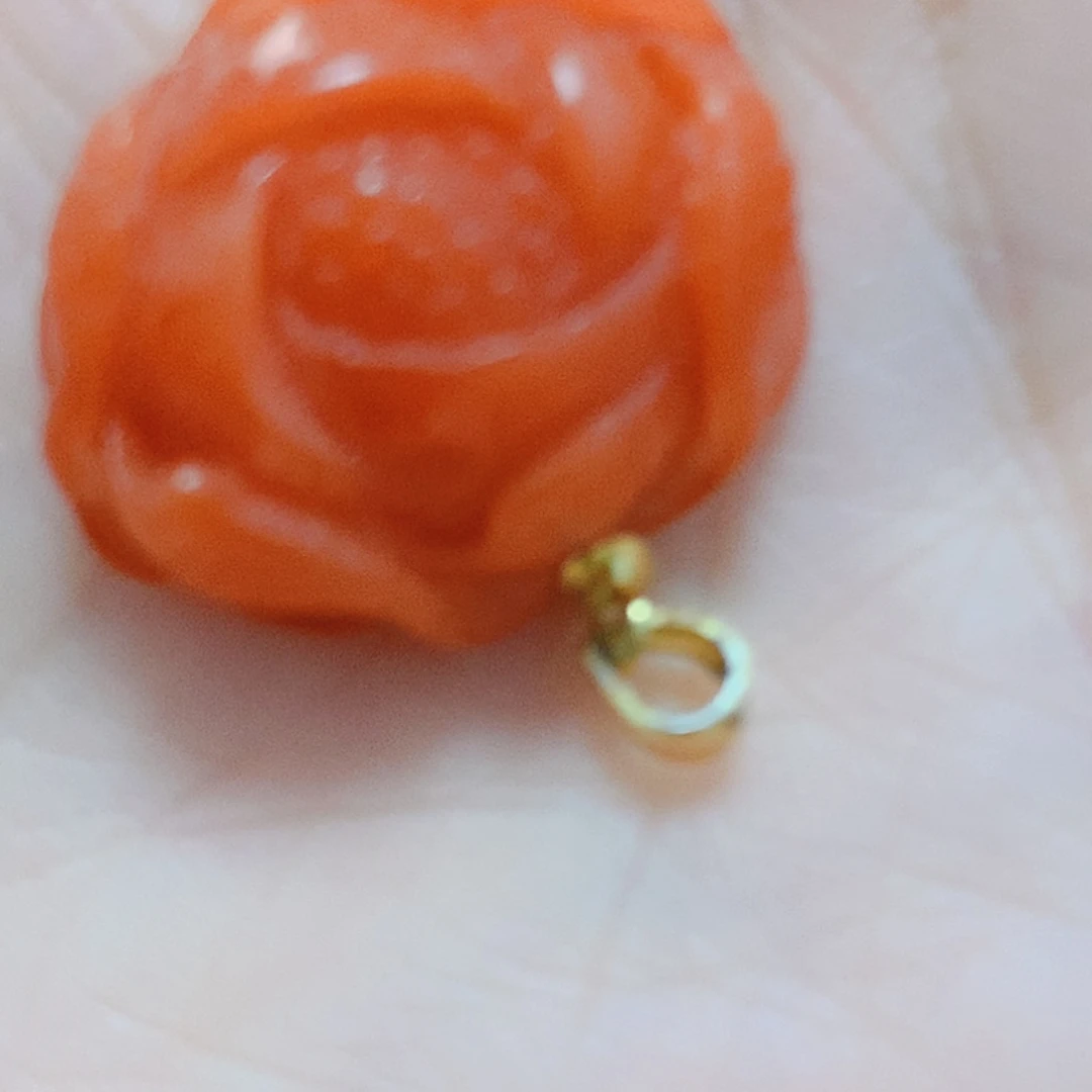 南红玛瑙银S925镶嵌吊坠(不含链)