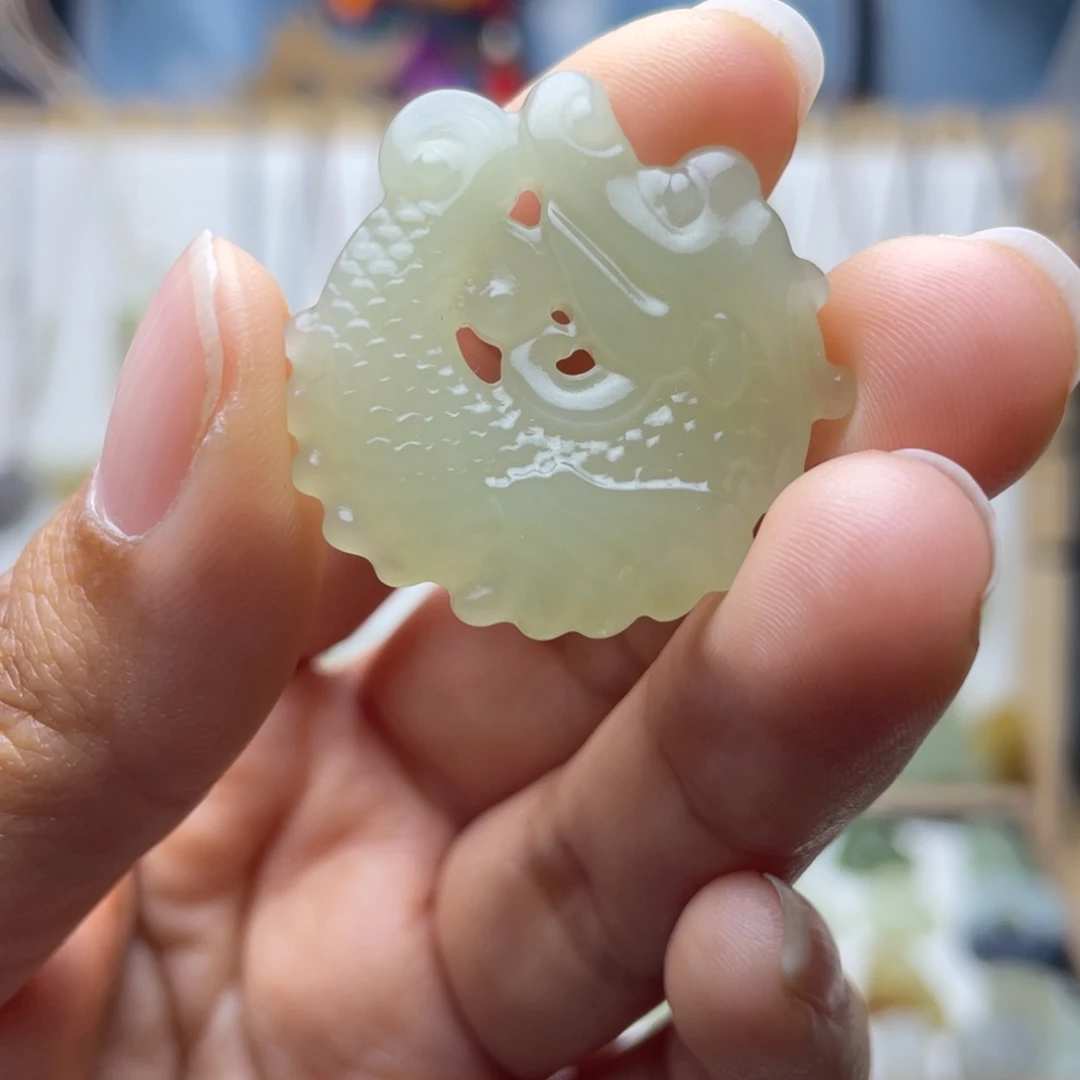 和田玉未镶嵌吊坠(不含链)