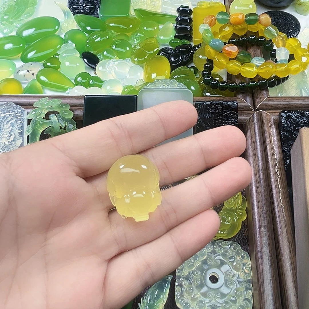 纯***水岫玉未镶嵌吊坠(不含链)