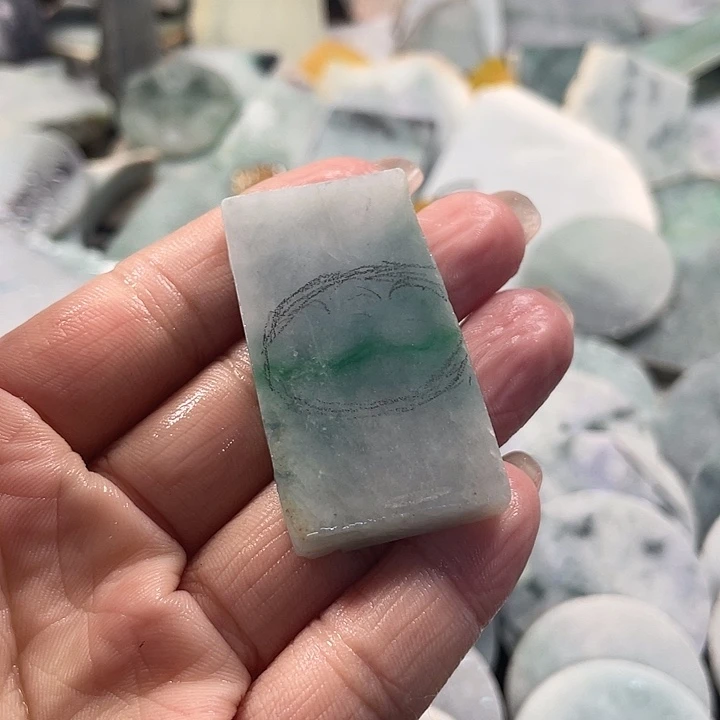 颈饰未镶嵌翡翠蓝****财1