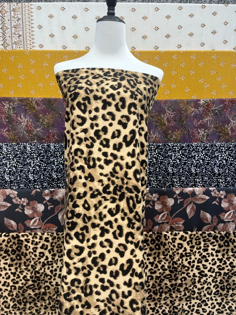 【名贵坊棉绸】重磅棉绸—经典豹纹