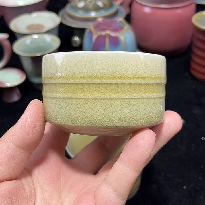明***g陶摆件钧窑杯子钧窑杯子