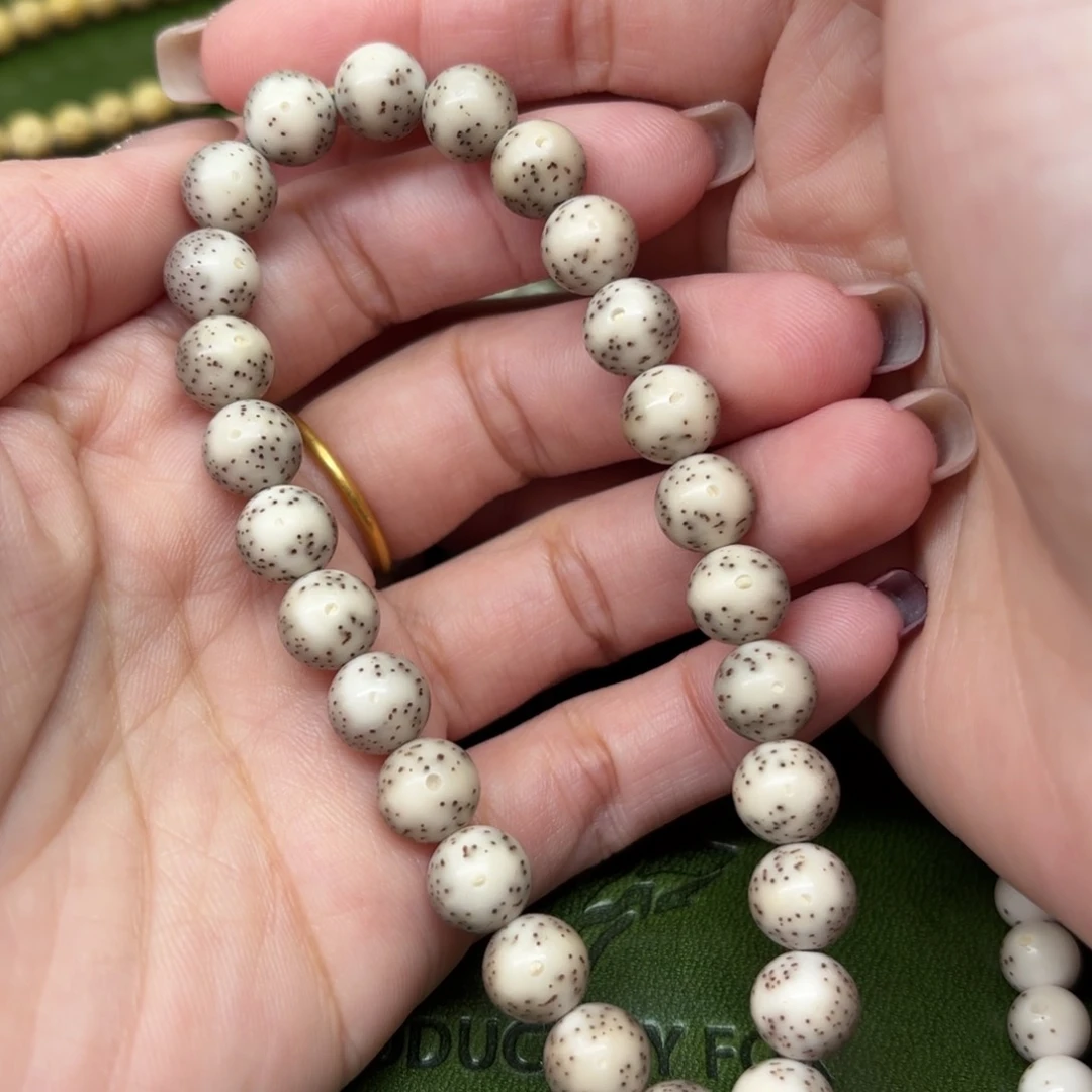 星月菩提手串⚠️漏⚠️9mm圆珠手持❗️石玉料❗️