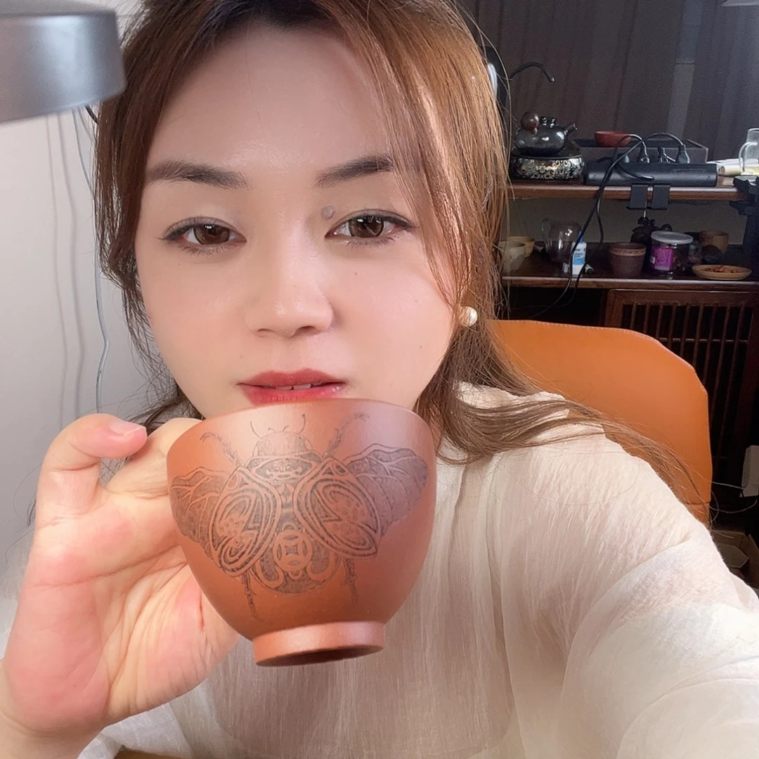 ʕ***)茶杯紫砂紫砂主人杯