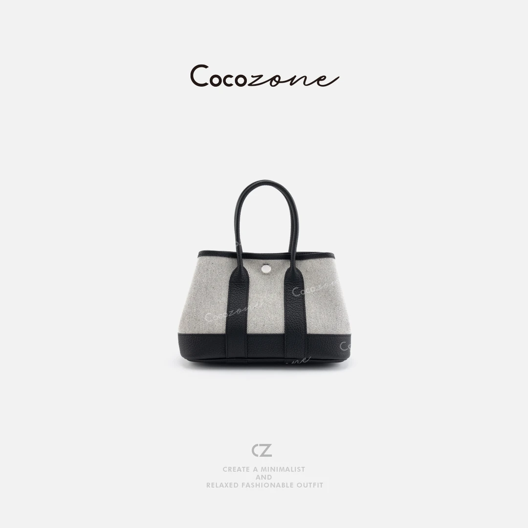 COCO ZONE 刘一一 新款撞色女士通勤百搭手提包ACD2A0210