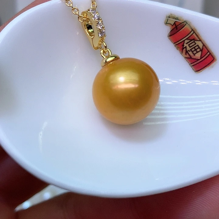 银S925镶嵌耳饰淡水珍珠