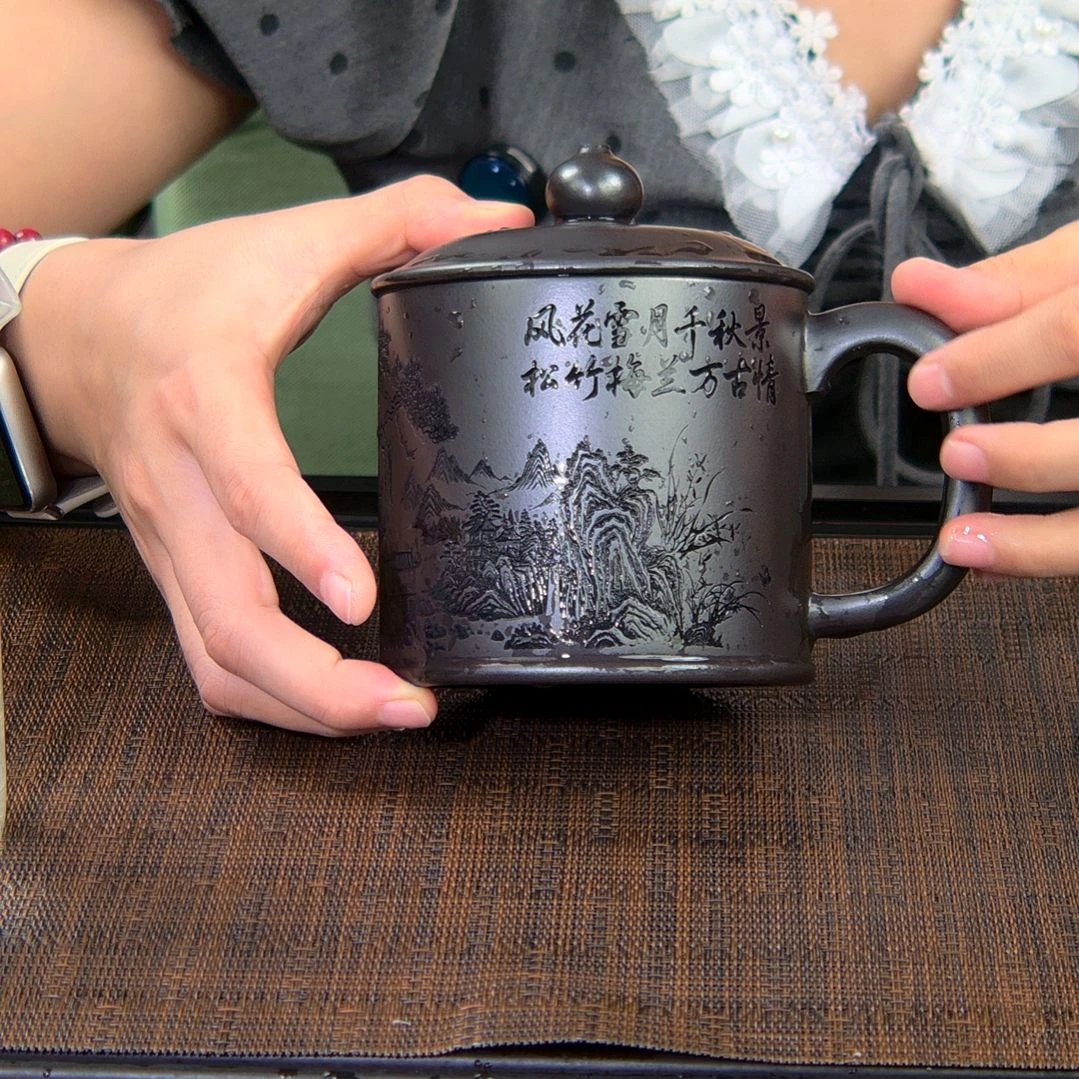 茶杯紫砂高货放漏