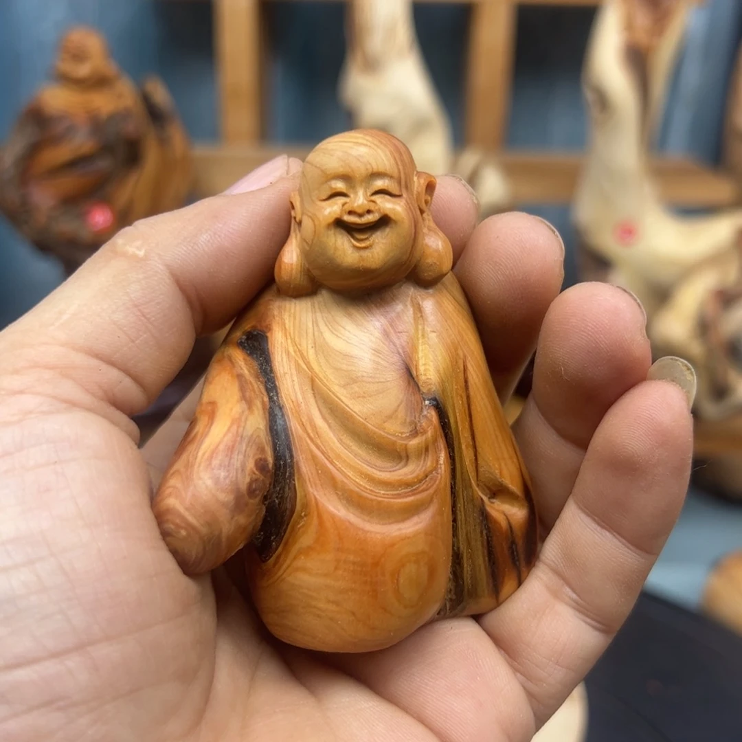 木利*贞崖柏木摆件手把件