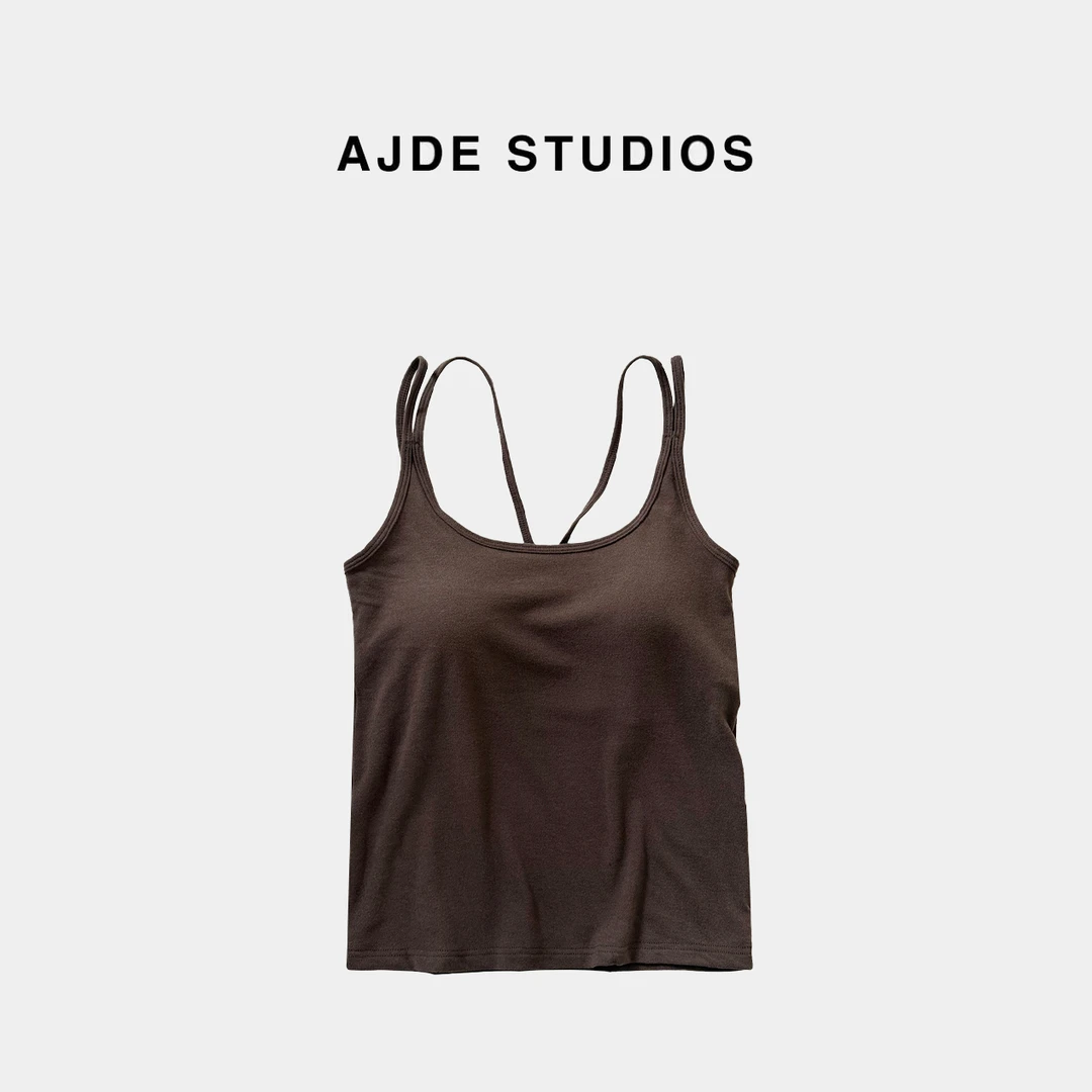 AJDE｜羊毛双肩带胸垫背心秋冬穿搭QZ