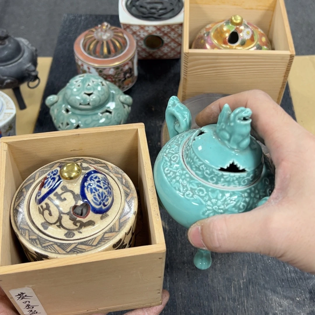 笑***风陶瓷中古工艺品摆件