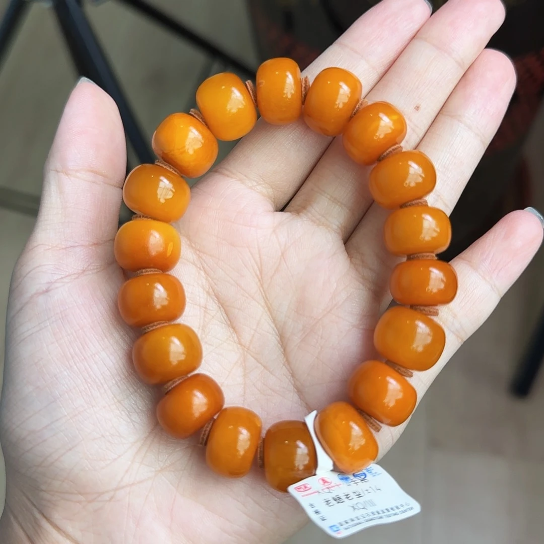 未镶嵌琥珀手链14M微瑕