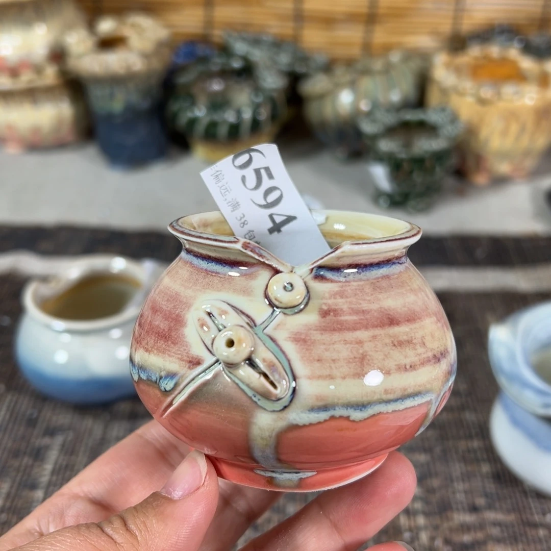 红陶景德镇手工花盆口5