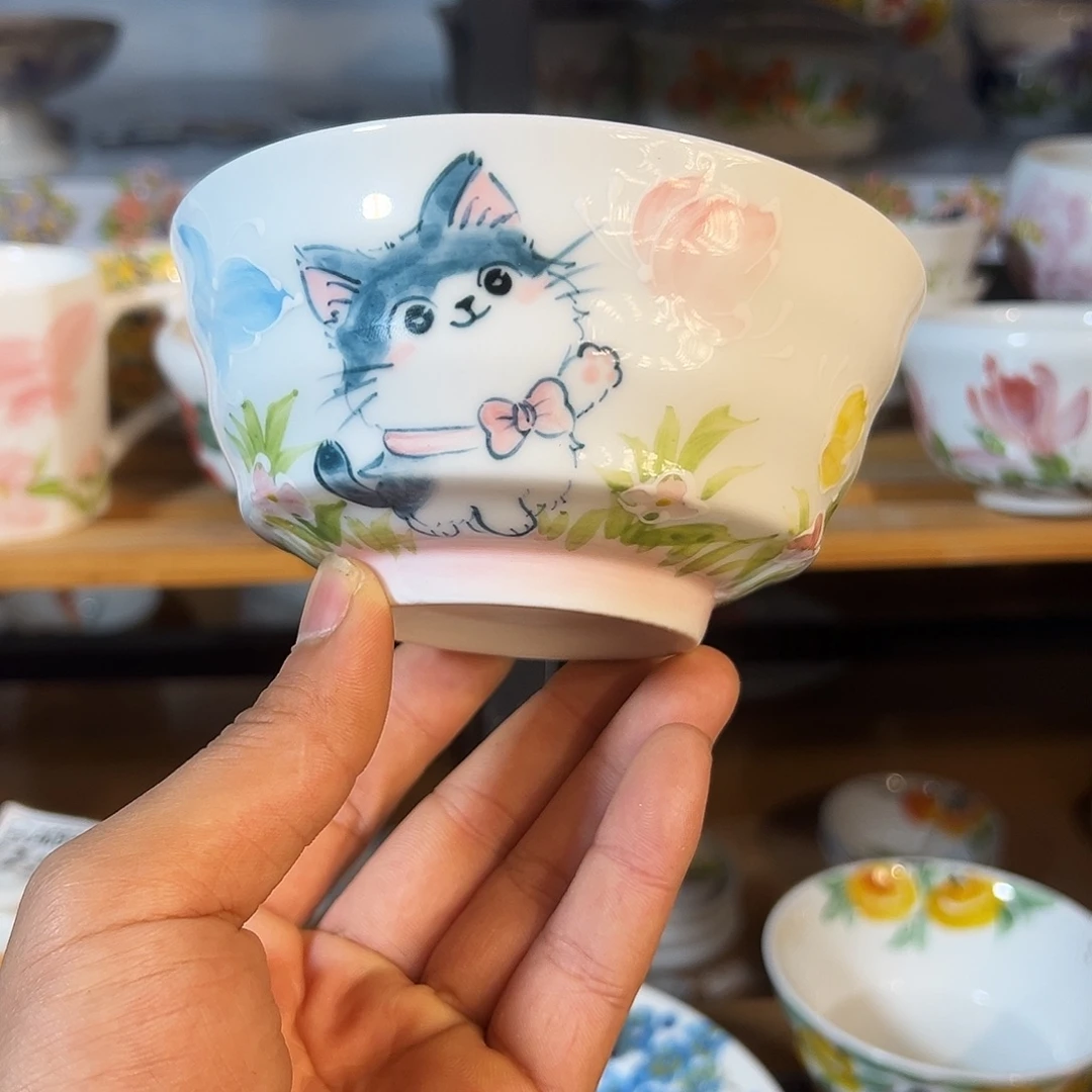 陶瓷景德镇高温釉下彩5寸碗