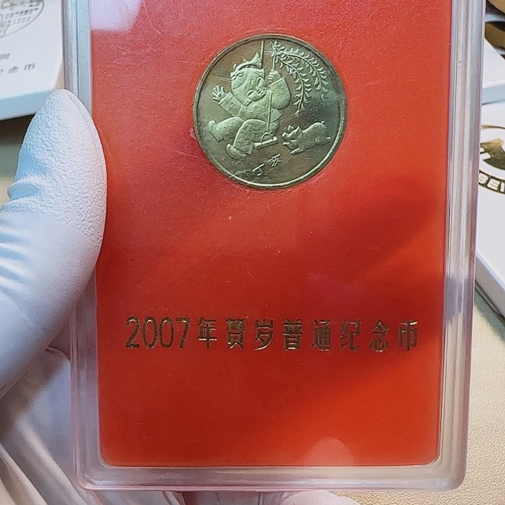 其他普通金属一轮生肖猪纪念币人行盒