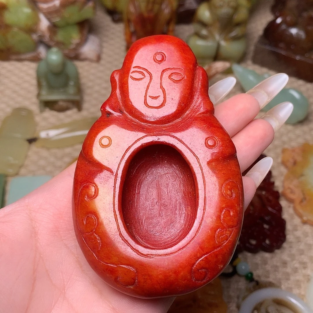 未镶嵌蛇纹石玉颈饰