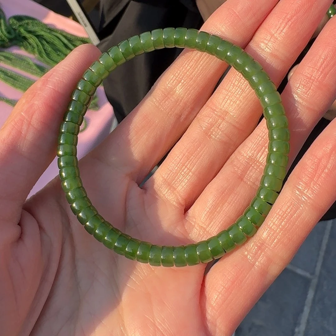 和田玉手串未镶嵌120门总