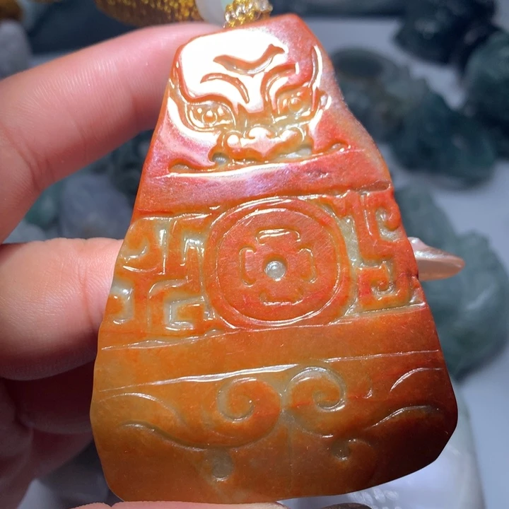 翡翠未镶嵌颈饰保真天然A货翡翠