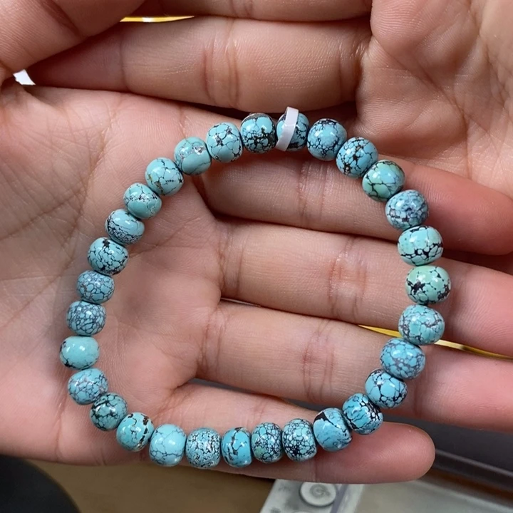 绿松石手链未镶嵌手串