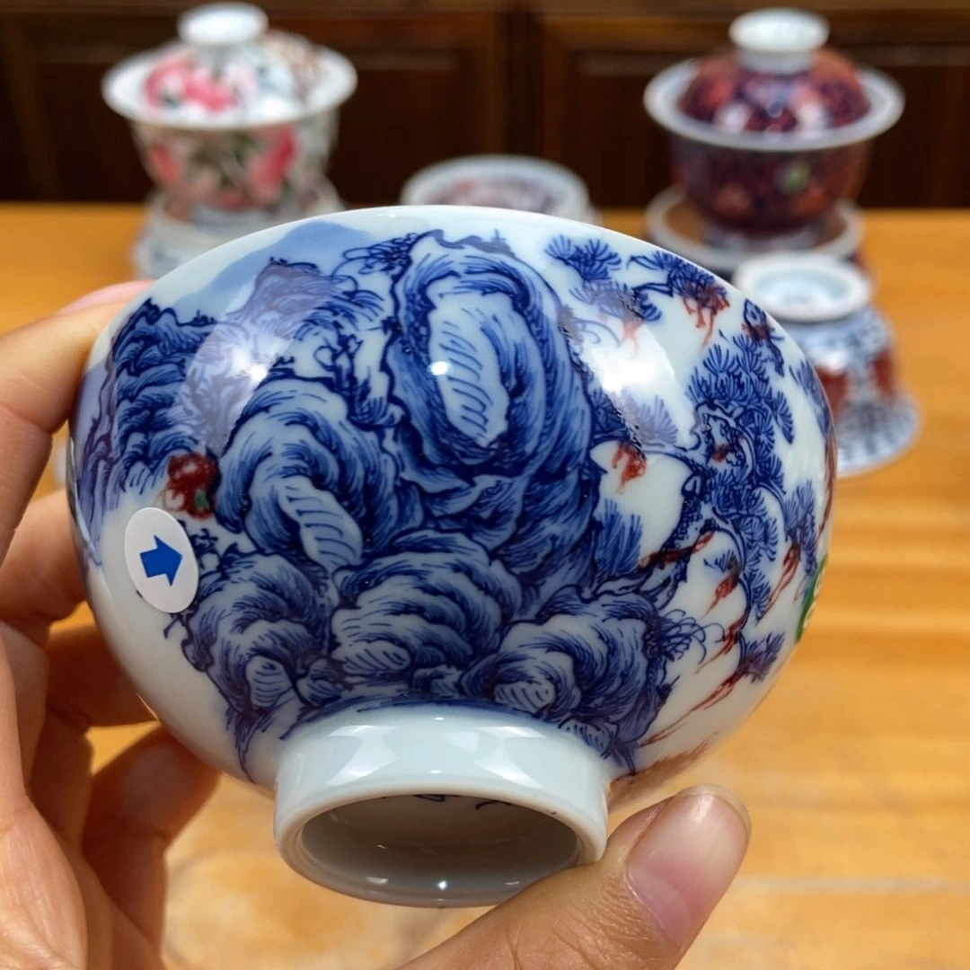 手绘现代茶具非古董