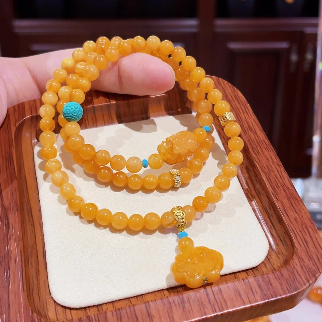 蜜蜡手链未镶嵌手串