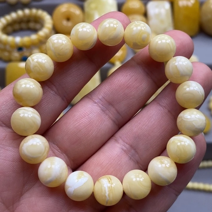 琥珀未镶嵌手链手串