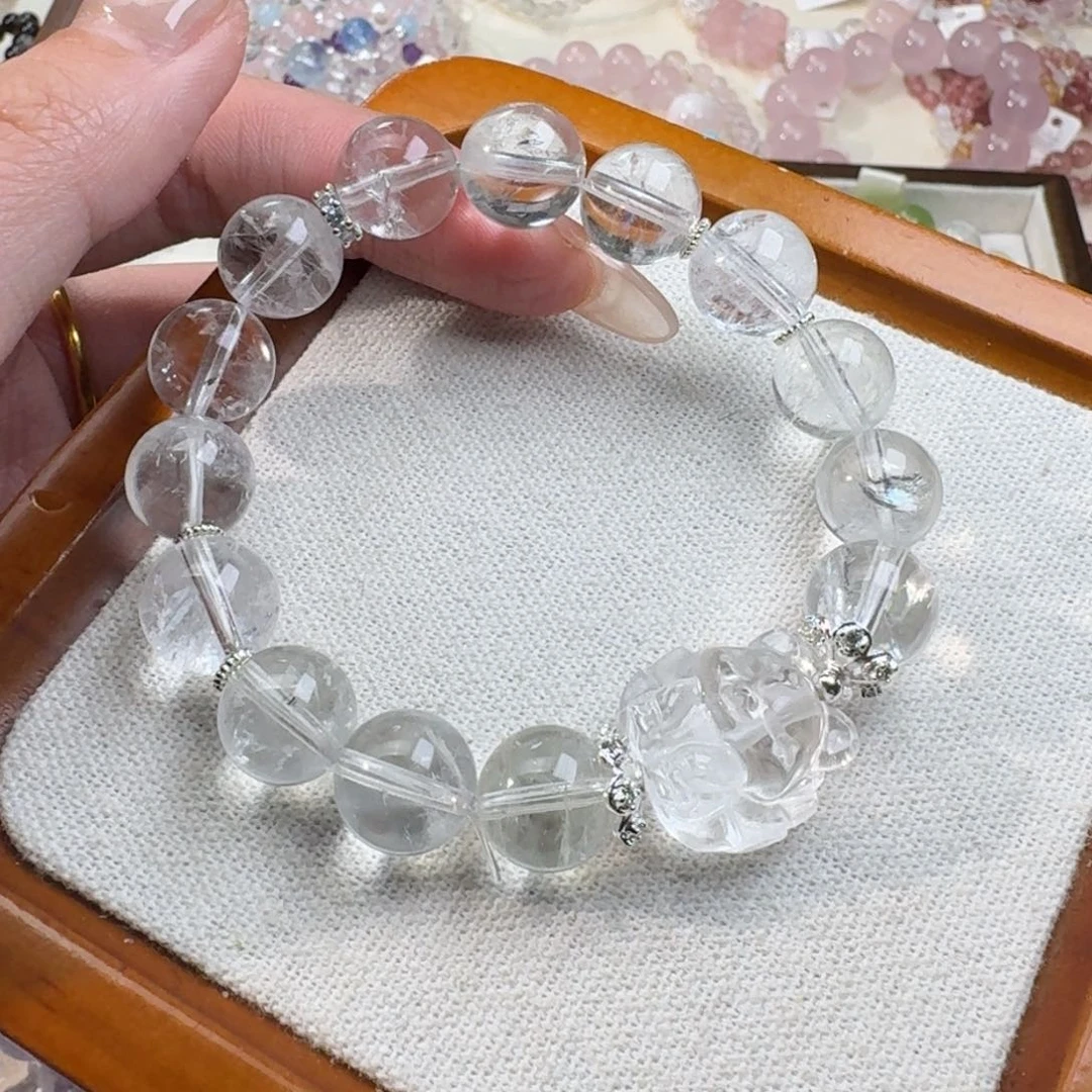 水晶手串未镶嵌绿水晶