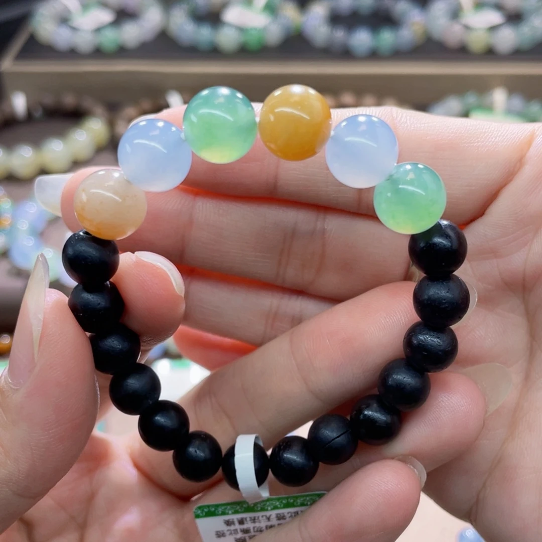 未镶嵌手链翡翠半圈多宝