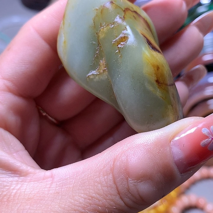 和田玉（子料）未镶嵌挂件丹**d