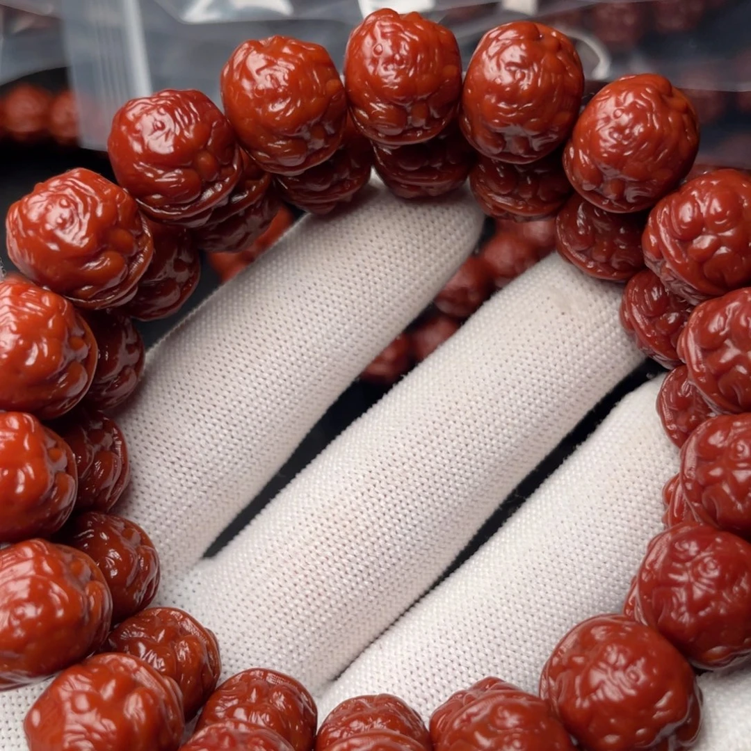 冰***.猴头核桃手串蟾王