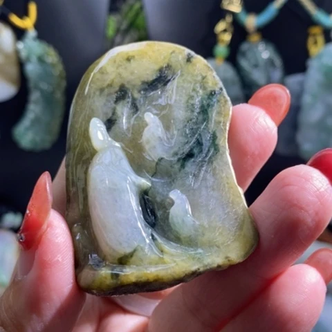 【闪购商品】颈饰未镶嵌翡翠观音