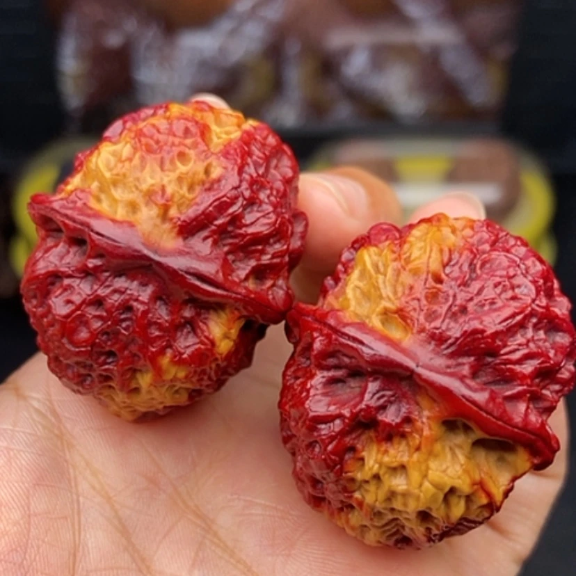 【闪购商品】文玩核桃吊坠41尺七彩铁绣球