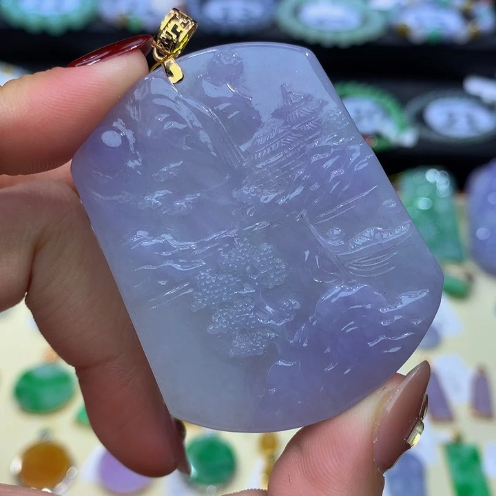 翡翠手链18K金镶嵌翡翠