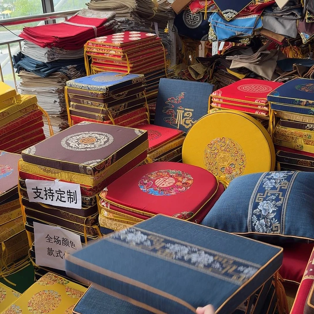 棉麻6cm国色天香深蓝