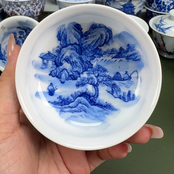 景德镇纯手工手绘茶器蒙蒙