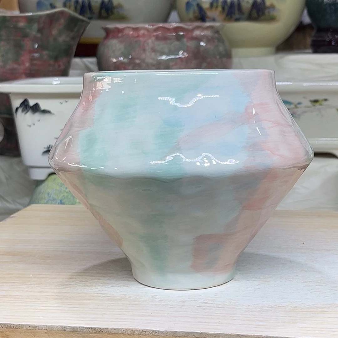 陶瓷绿植多肉微瑕花盆外口径：11*13