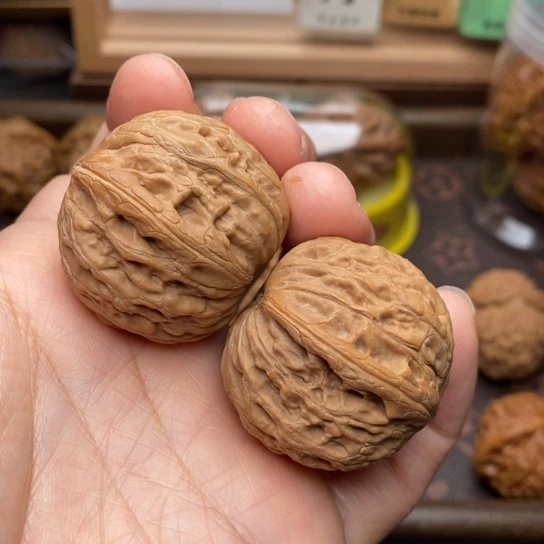 大***铎文玩核桃把件铁锤35