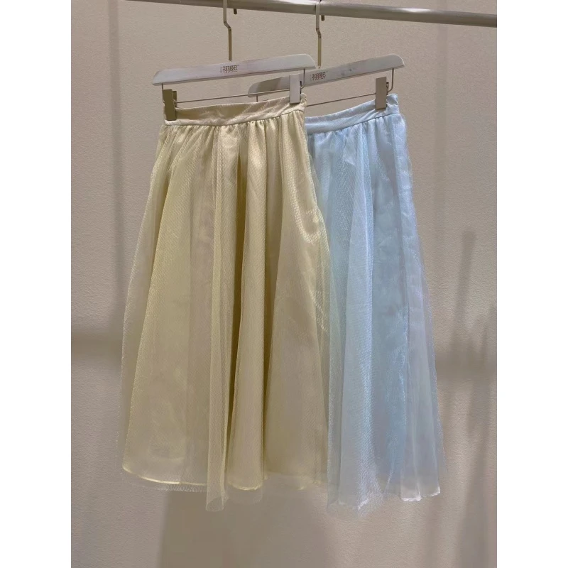 甜美风光感纱裙气质高腰