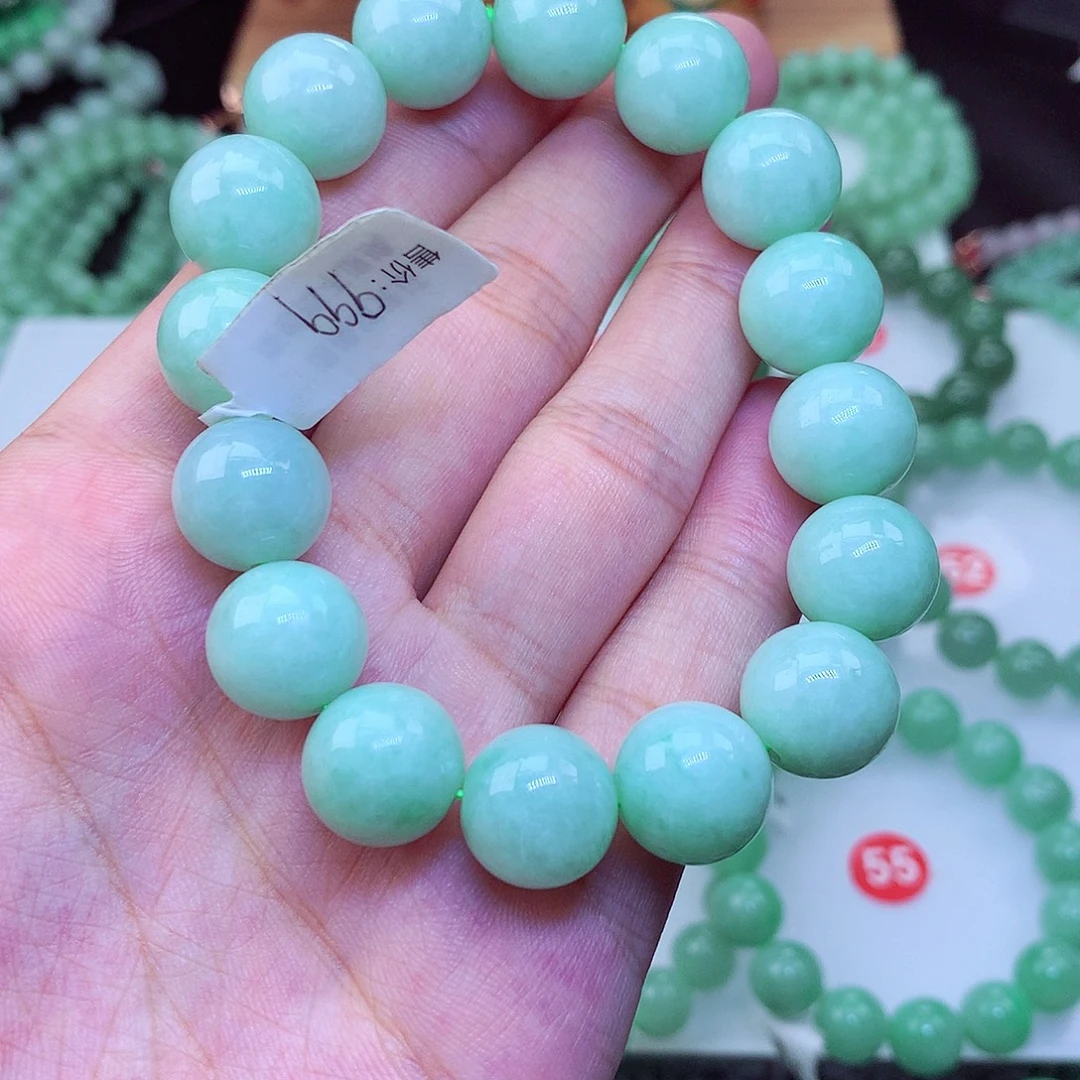 翡翠未镶嵌毛衣链卡13.5