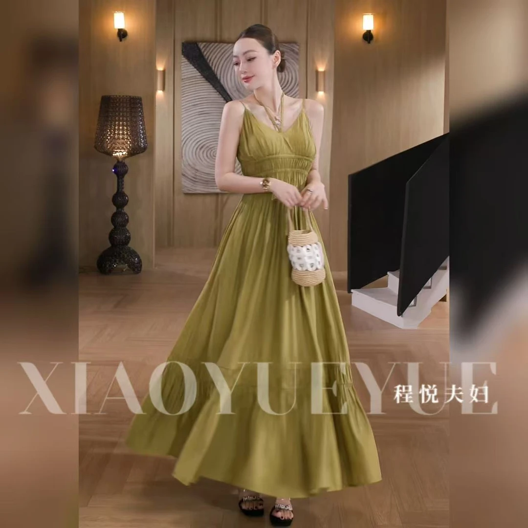 【香榭美人】A-02138春夏时尚气质显瘦轻熟风美女感连衣裙