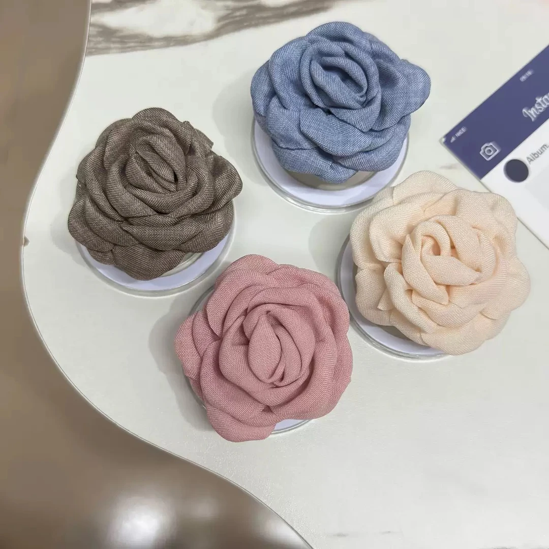超仙韩版百搭手机玫瑰支架花