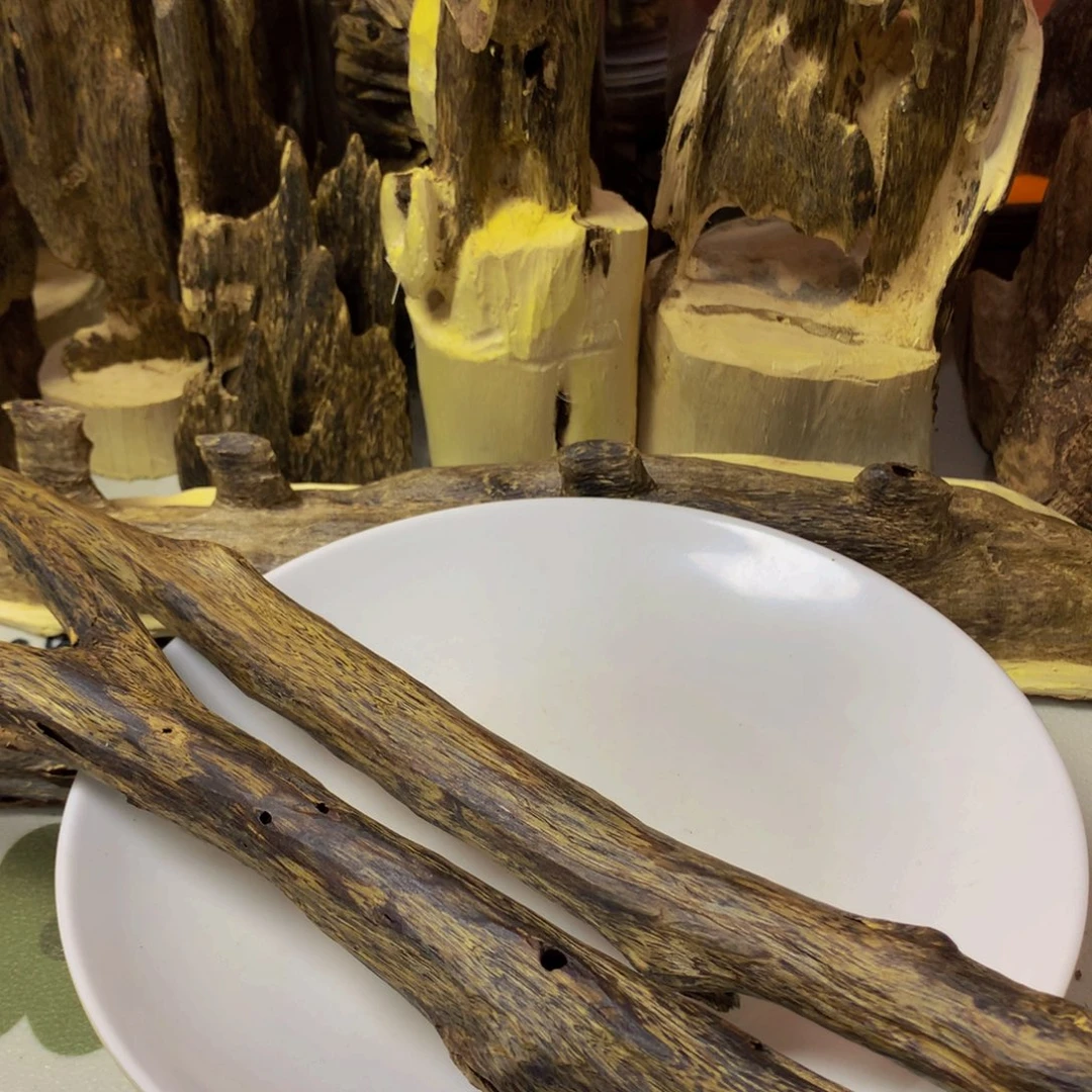 沉香沉香碎屑张勺子天然虫漏123克