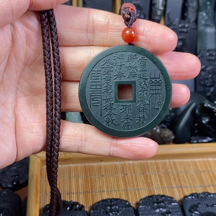 和田玉（青玉）未镶嵌颈饰