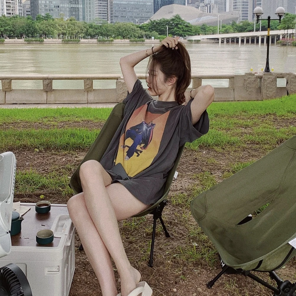 99新 Balenciaga/巴黎世家 2dd039/水洗做旧人像短袖T恤 棉 xs码