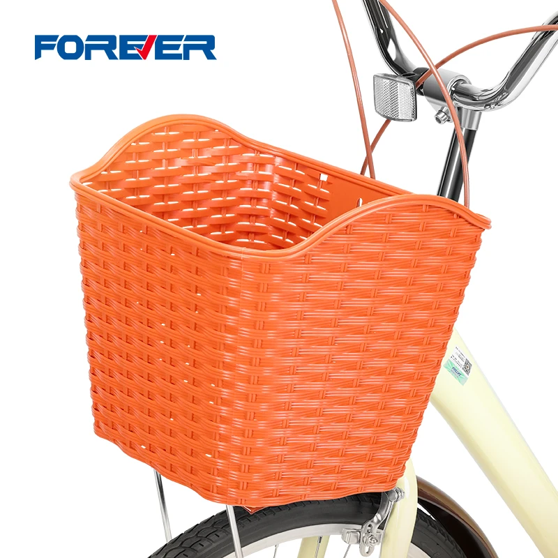 永久山地自行车通用前篮前车筐蓝筐前挂单车菜篮子挂篮置物架前筐