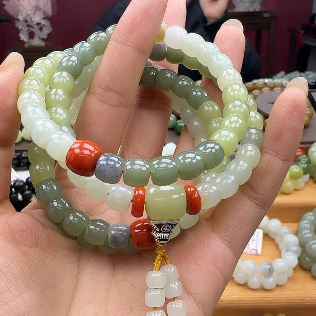 和田玉未镶嵌手链