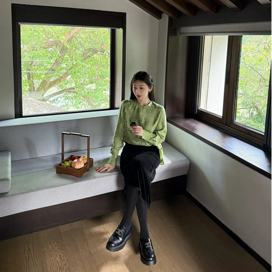 汉韵青 设计款国风小衫