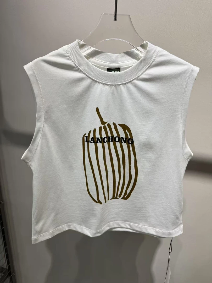 XTJ STUDIO童装 设计师款 LC小童 胸口条形图案背心 新品