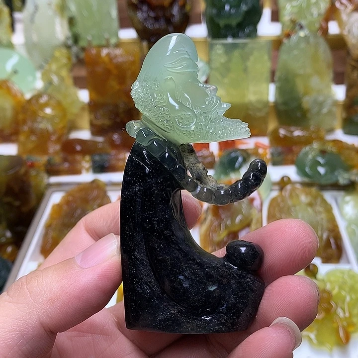 蛇纹石玉未镶嵌珠宝半成品